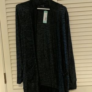 NWT Papermoon XXL Dark Grey Open Front Cardigan